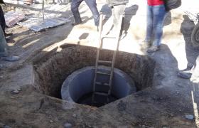 ساخت دو حوضچه مخصوص جمع آوری فاضلاب بر روی کلکتور اصلی در شهرضا
