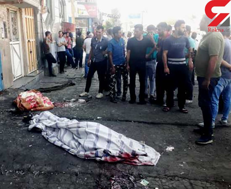 عکس اجساد ۲ کشته در انفجار هولناک شیراز + جزییات