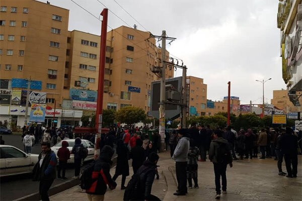 اعتراضات مسالمت آمیز بنزینی در استان تهران