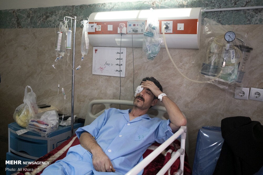 مجروحان حوادث اخیر تهران در بیمارستان‌ها +تصاویر