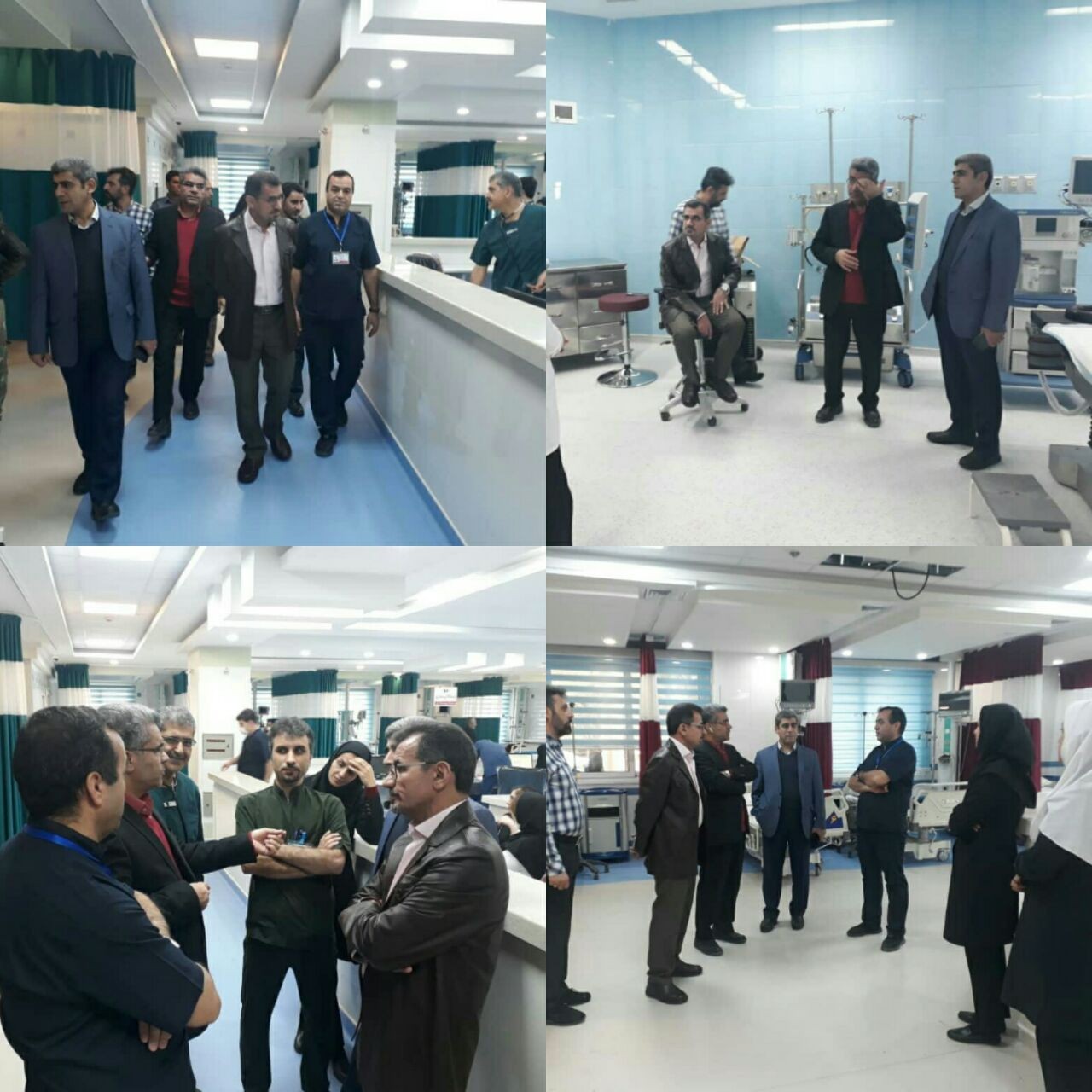 بازدیدسه ساعته رئیس دانشگاه علوم پزشکی شاهرود ومعاون درمان ازبیمارستان امام حسین(ع)شاهرود