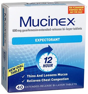 اطلاعات داروی موسینکس (Mucinex)، داروی سرفه های خلطی