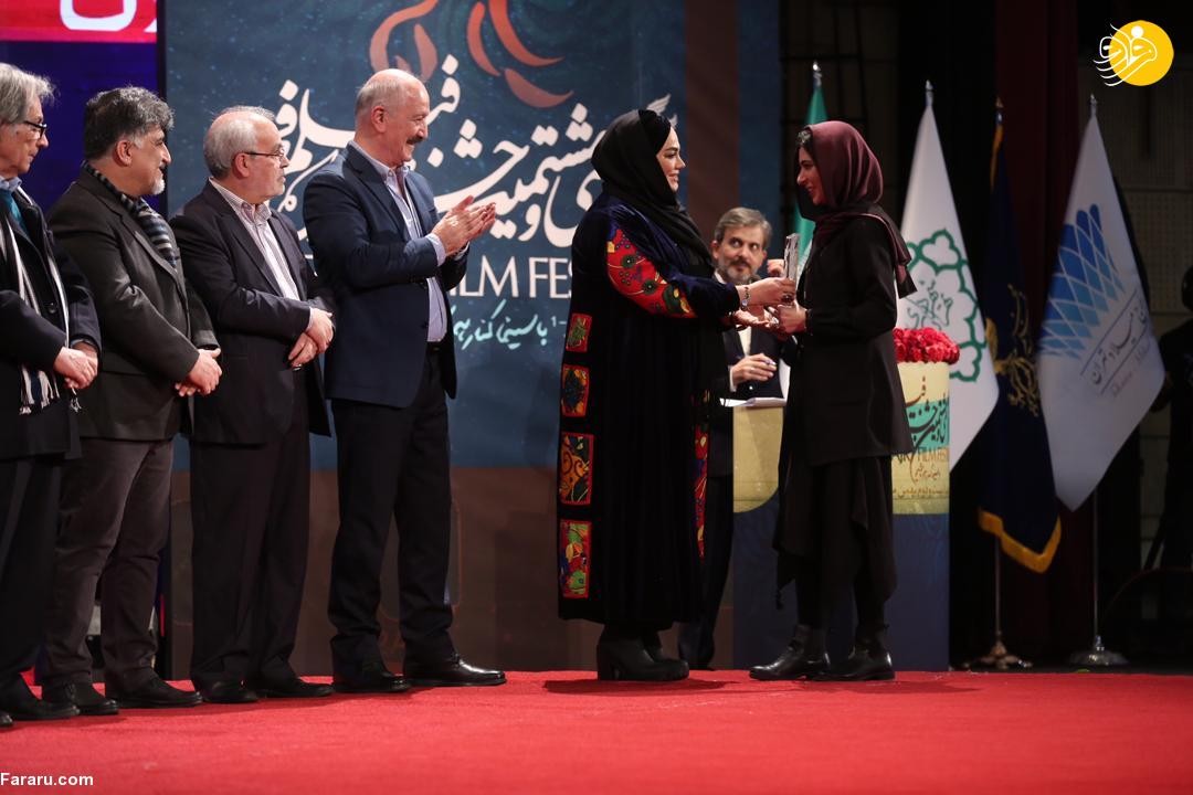 (تصاویر) نازنین احمدی بهترین بازیگر زن جشنواره فجر شد