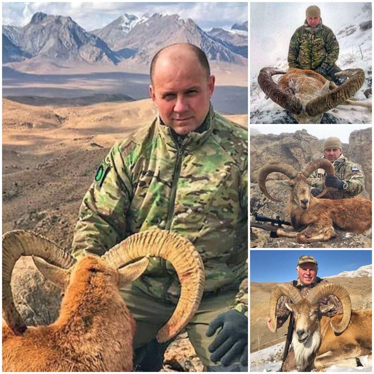 ژست جدید شکارچیان خارجی با حیوانات شکار شده در ایران + تصاویر
