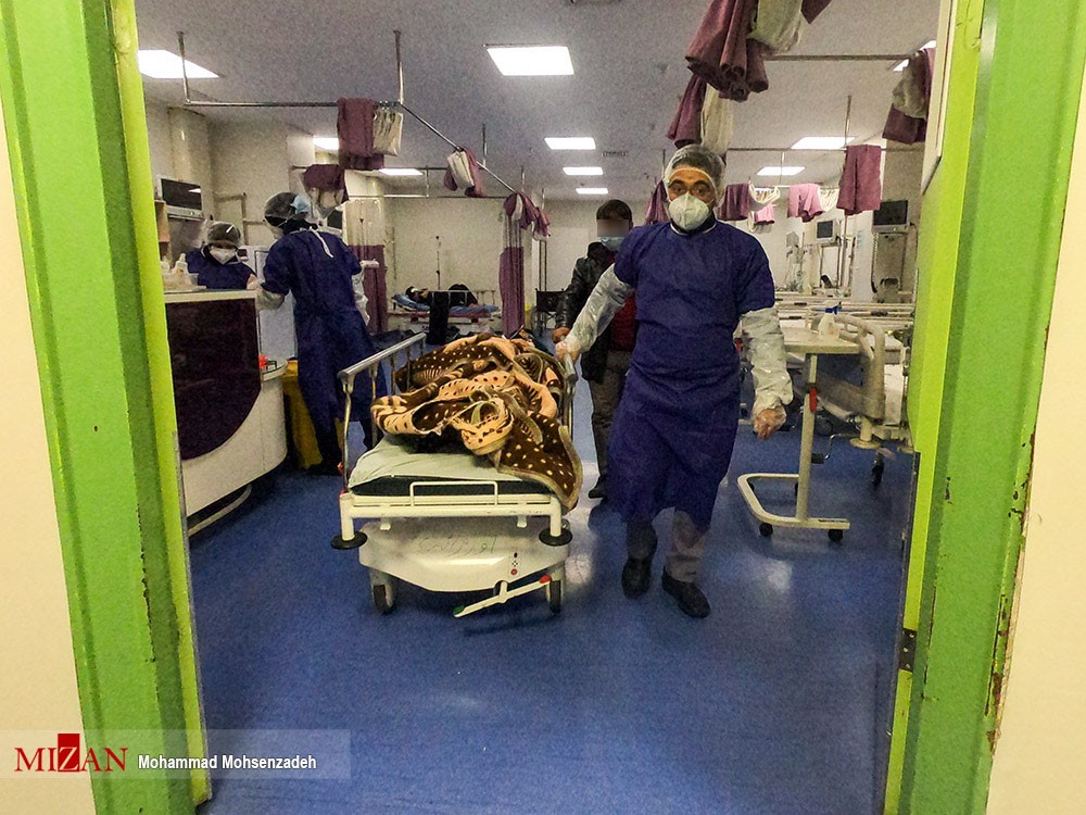 بخش «بیماران کرونا» بیمارستان فرقانی - قم
