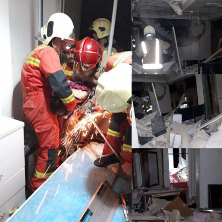انفجار در واحد مسکونی؛ ۱۱ نفر مجروح شدند