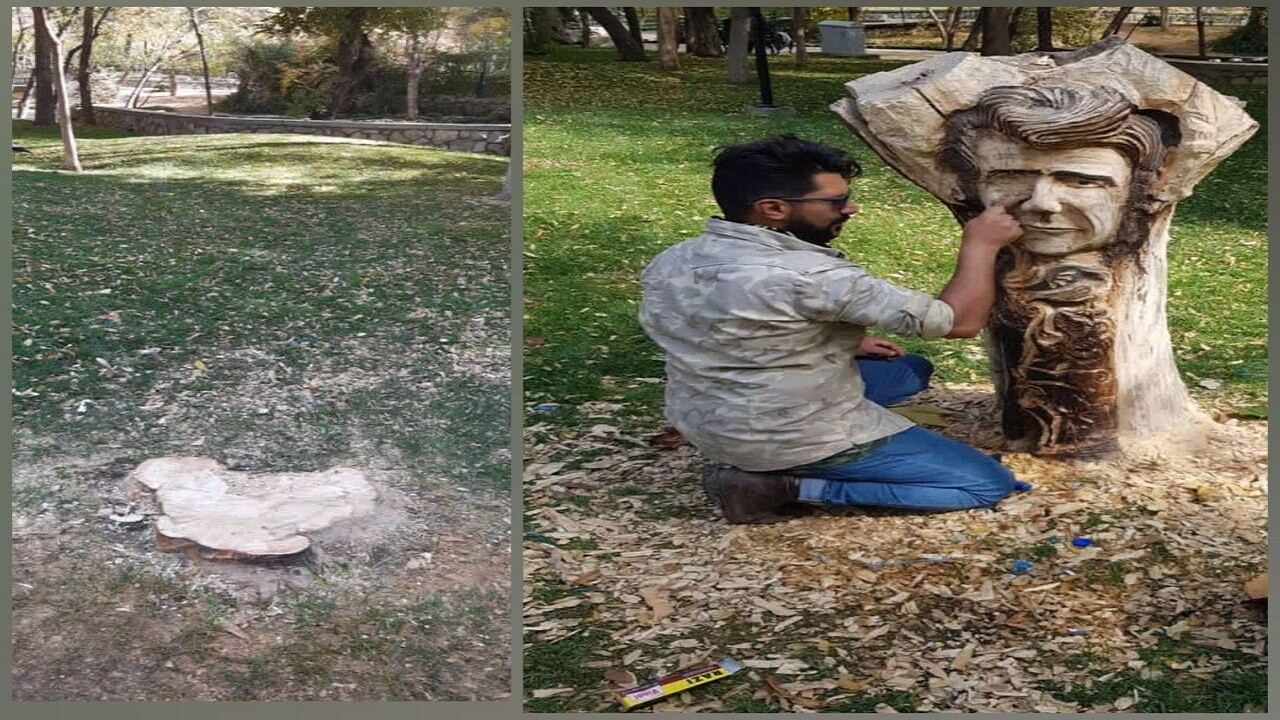 واکنش شهرداری مشهد  مبنی بر جمع آوری تندیس چوبی شجریان