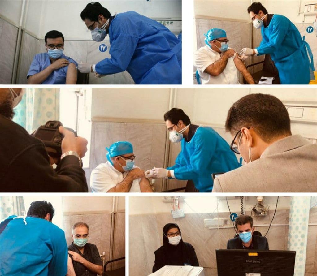 ادامه تزریق واکسن کووید ۱۹ در استان مازندران / مرکز آموزشی درمانی فاطمه زهرا(س) ساری