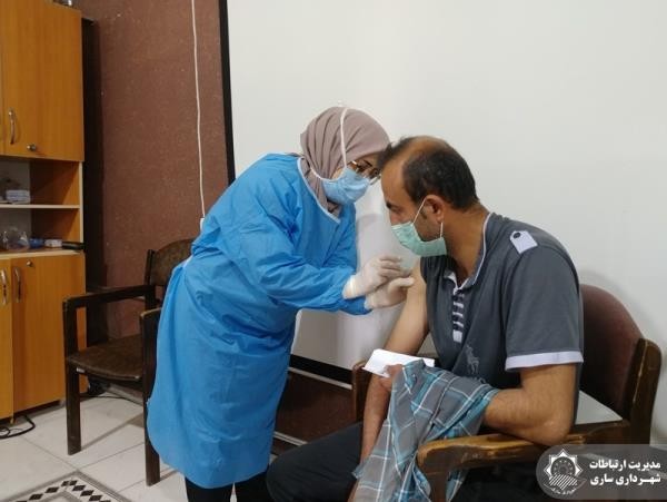 مرحله دوم واکسیناسیون پاکبانان شهرداری ساری انجام شد