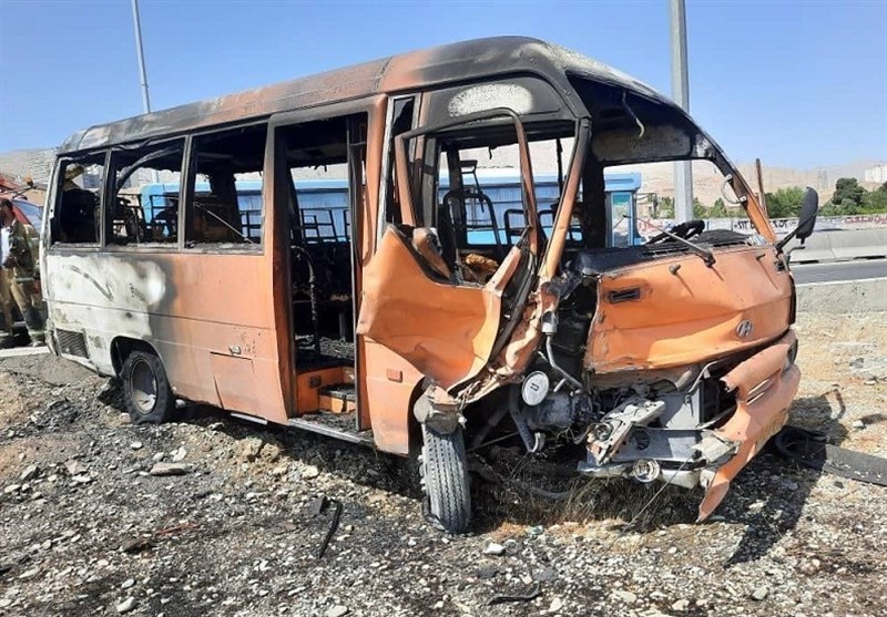 تصادف اتوبوس مسافربری با کامیون در جاده اردبیل - سرچم ۲ کشته برجای گذاشت