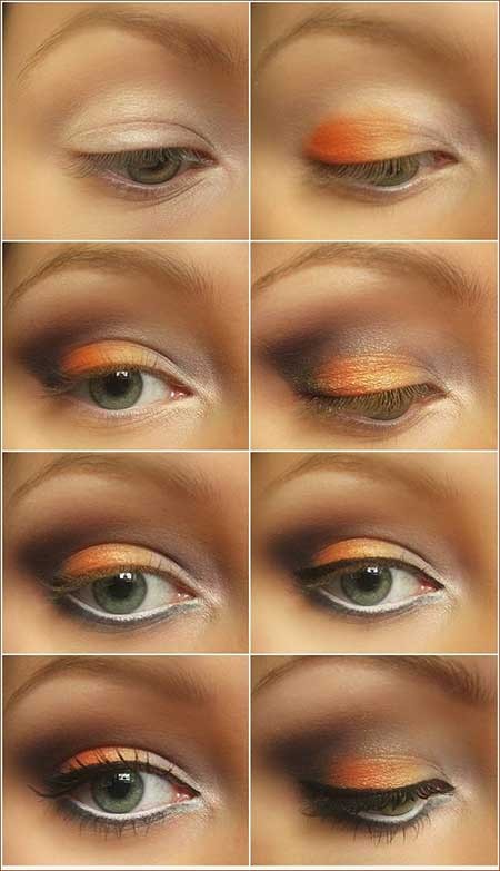 آموزش تصویری آرایش چشم فصل هاي سرد
