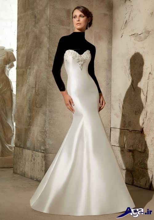مدل لباس عروس ساتن