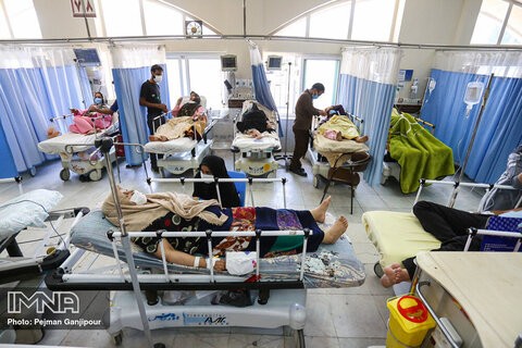 بستری شدن ۳۱۳ نفر و مرگ ۱۰ بیمار طی روز گذشته در فارس
