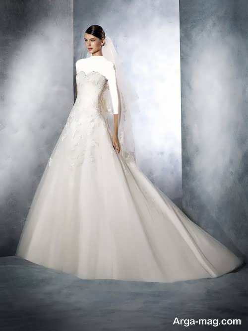 مدل لباس عروس بدون آستین