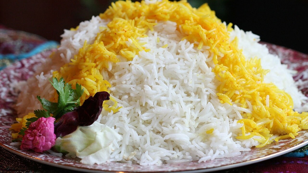 طرز تهیه برنج مجلسی + فیلم