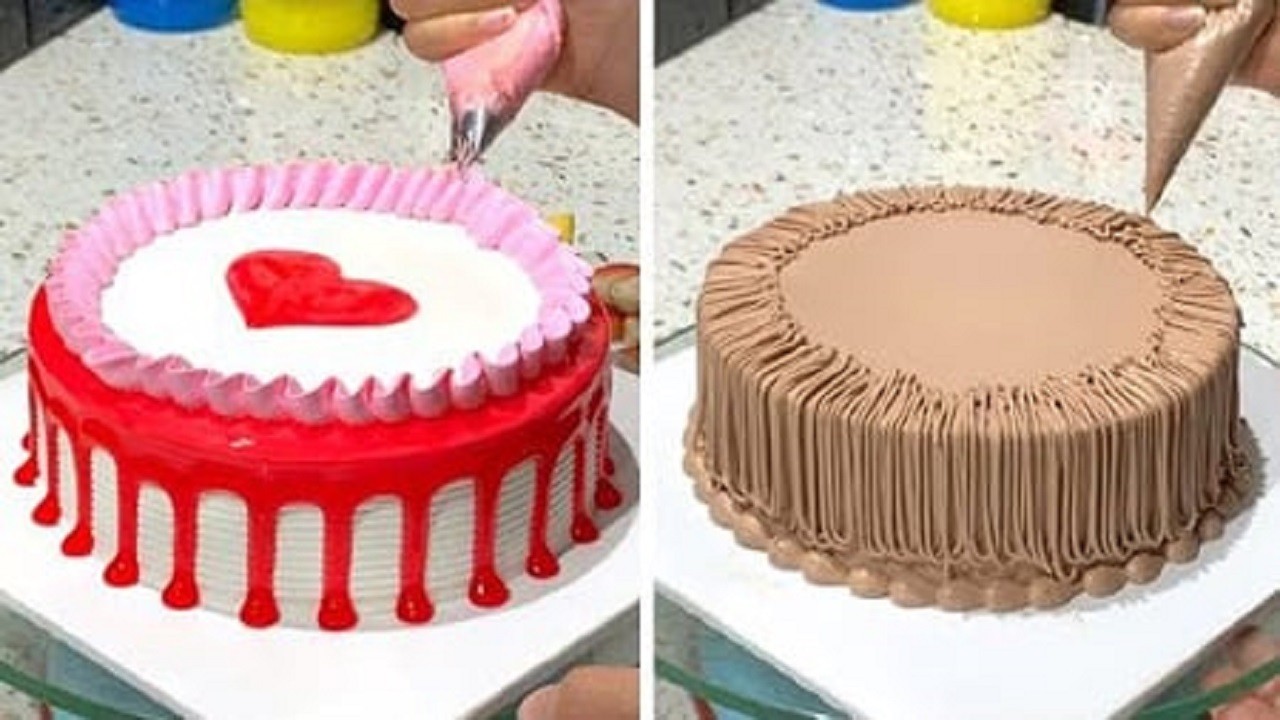 ۱۰ ایده برای تزئین کیک در منزل + فیلم