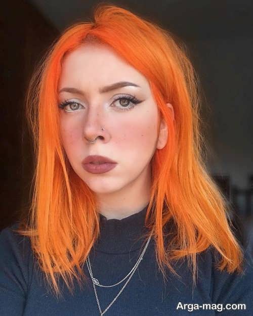 فرمول ترکیبی رنگ موی نارنجی