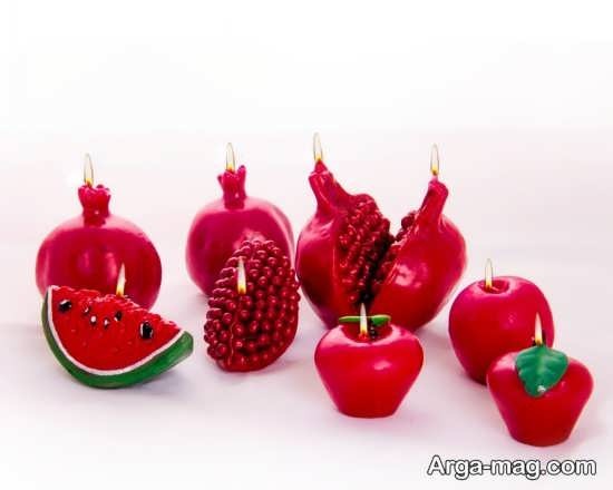 تزیین شمع شب یلدا