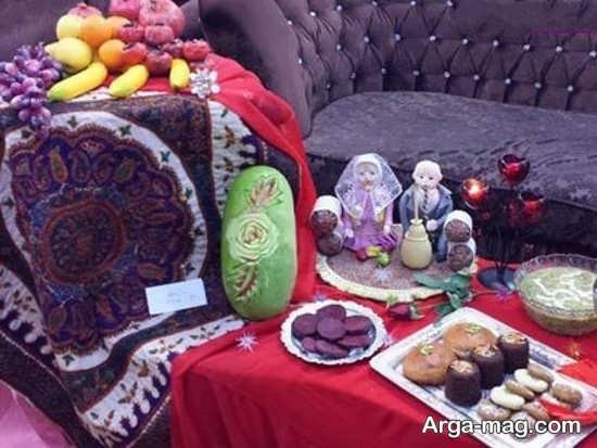 تزیین کرسی شب یلدا