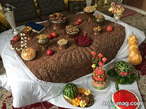 تزیین جالب سفره شب یلدا