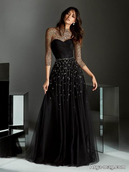لباس مجلسی مشکی دکلته
