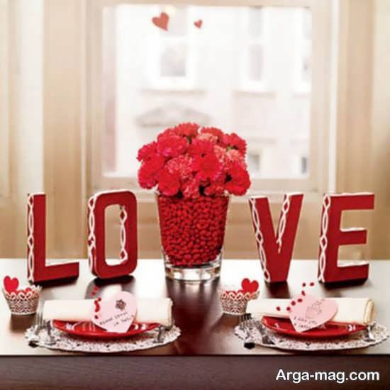ایده هایی زیبا برای دیزاین میز ولنتاین