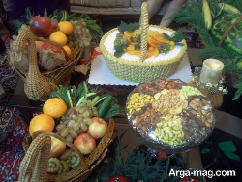 تزیین خلاقانه سفره برای شب یلدا
