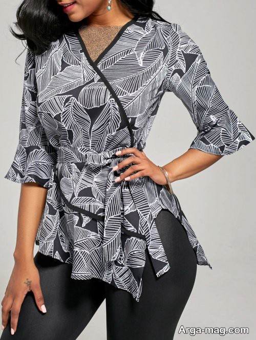 بلوز زنانه طرح دار و شیک