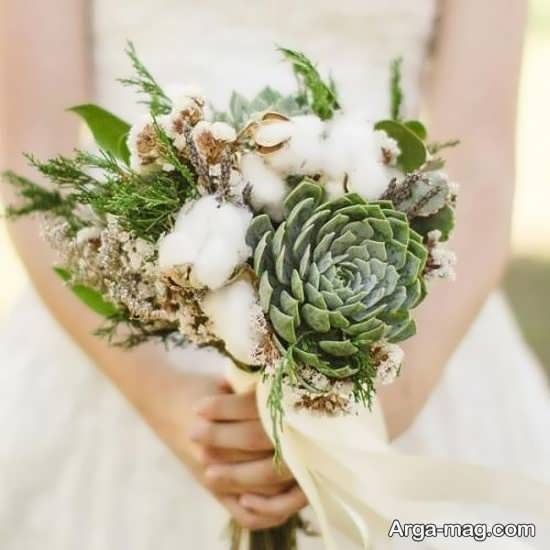 دسته گل مدرن عروس
