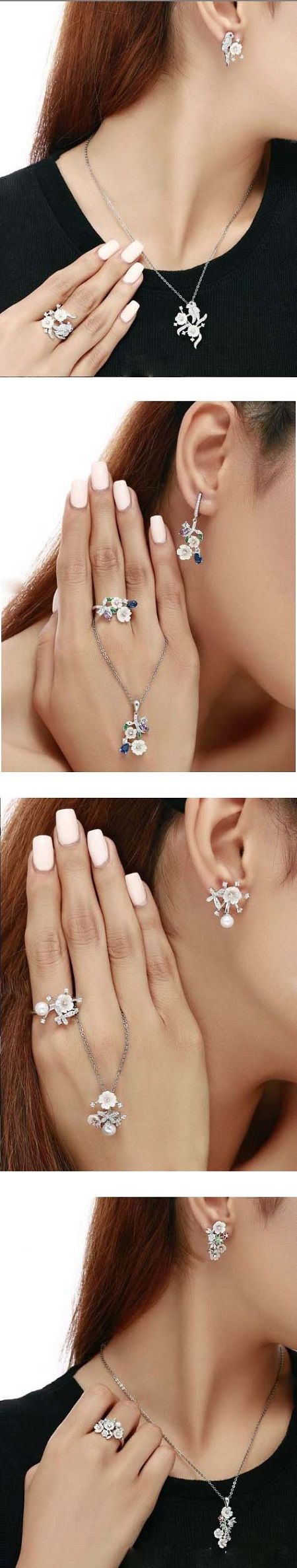 نیم ست نقره دخترانه,نیم ست نقره ریشه ای,انواع مدل نیم ست نقر