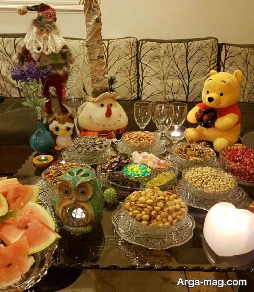تزیین خلاقانه برای سفره شب یلدا