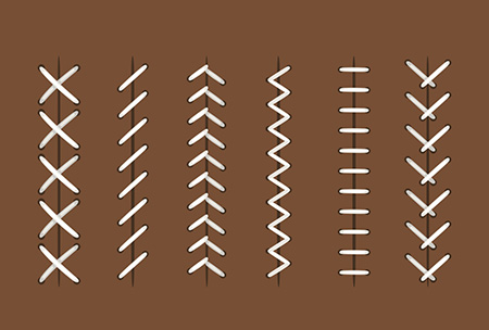 آموزش انواع دوخت چرم،مدل های دوخت چرم انواع دوخت چرم,آموزش دوخت چرم