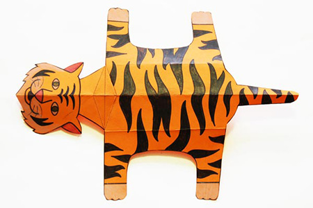 ساخت ببر سه بعدی اموزش کاردستی ببر با مقوا, کاردستی ببر با مقوا, کاردستی ببر کاغذی