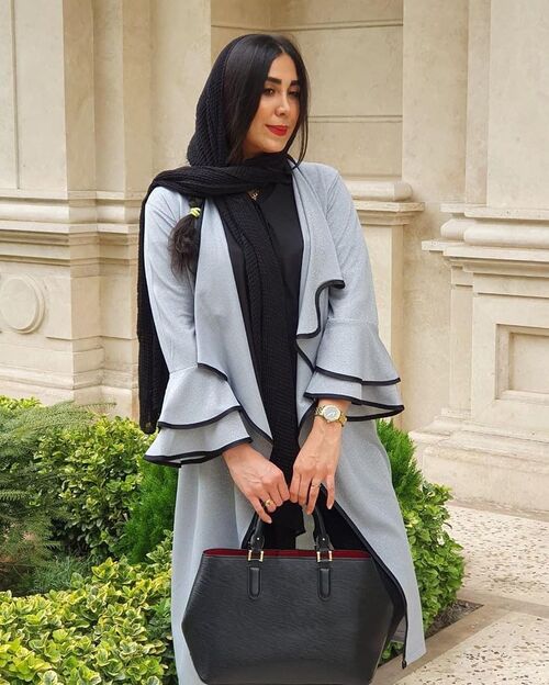 مانتو لمه شنی آستین شیپوری