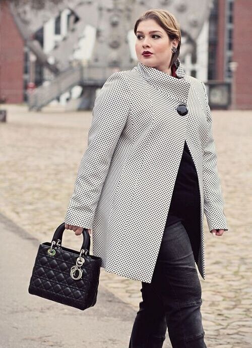 پالتو سایز بزرگ کوتاه و سفید