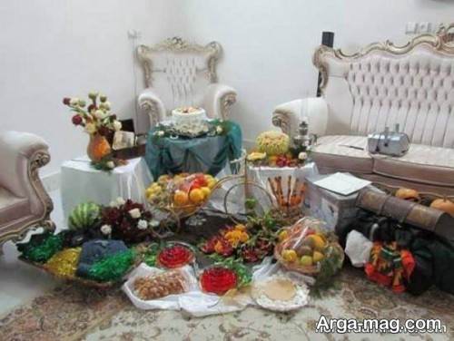 تزیین زیبا سفره شب یلدا
