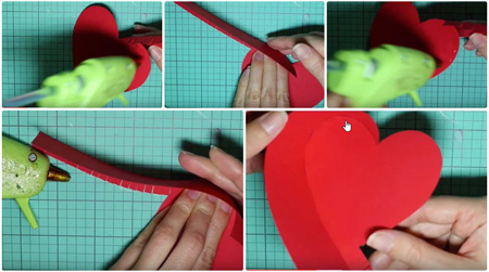 آموزش ساخت باکس هدیه, ساخت باکس هدیه به شکل قلب