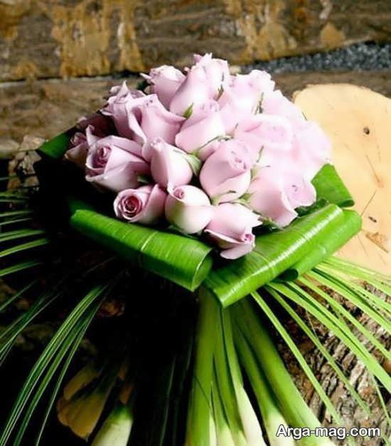 مدل تزیین شکیل برای دسته گل رز