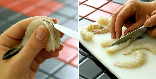 طرز پاک کردن میگو و پخت آن طرز پاک کردن میگو و پخت آن