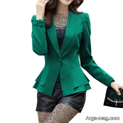 مدل کت سبز