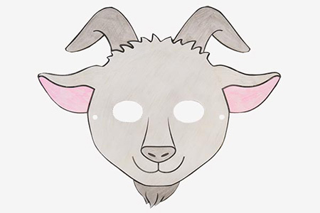 ماسک حیوانات بدون رنگ, ماسک حیوانات برای نمایش, ماسک حیوانات