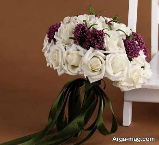 دسته گل عروس با تزئینات مدرن