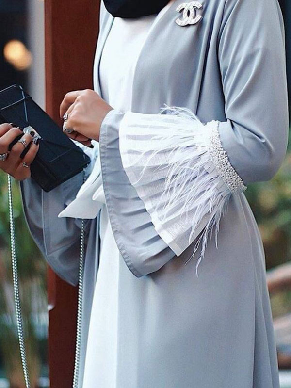 مدل مانتو آستین پلیسه مجلسی