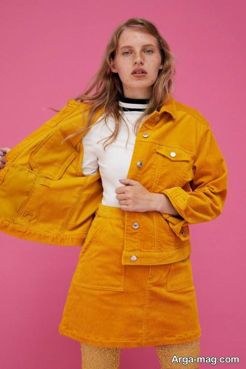 کت دامن زرد دخترانه