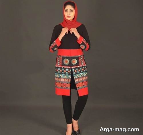 مانتوی طرح دار زنانه