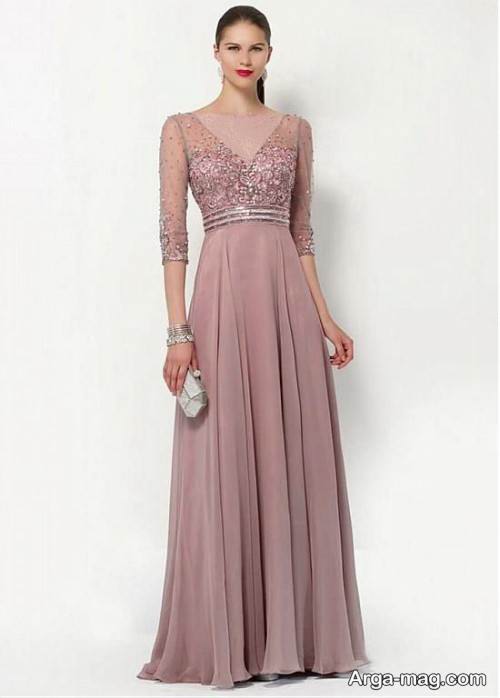 مدل لباس مجلسی آستین دار