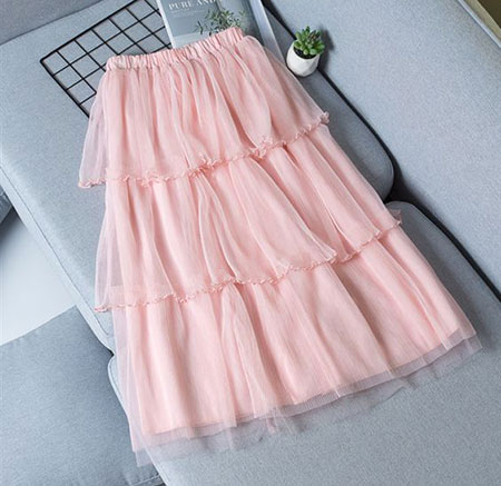 شیک ترین مدل دامن های بلند،مدل دامن صورتی دامن بلند دخترانه, دامن بلند دختران نوجوان