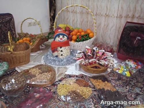 تزیینات سفره مخصوص شب یلدا
