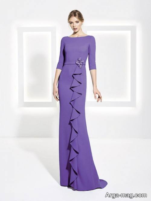 پیراهن مجلسی پوشیده و شیک