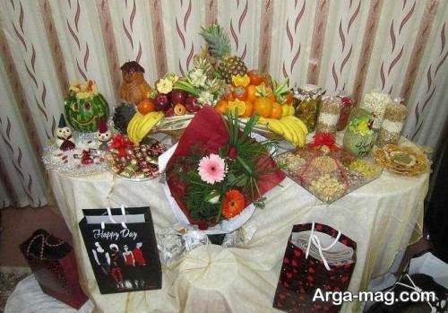 تزیین سفره برای شب یلدا